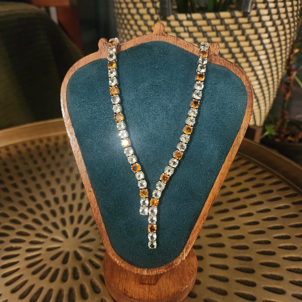 Elegant Gold and Silver Necklace
